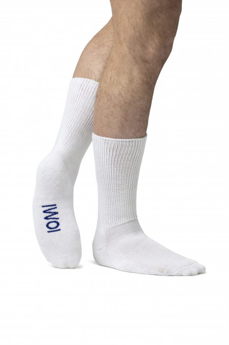 Ciorapi pentru diabetici Iomi Footnurse cu amortizare, albi, marime 37-42, 3 perechi/set [6]