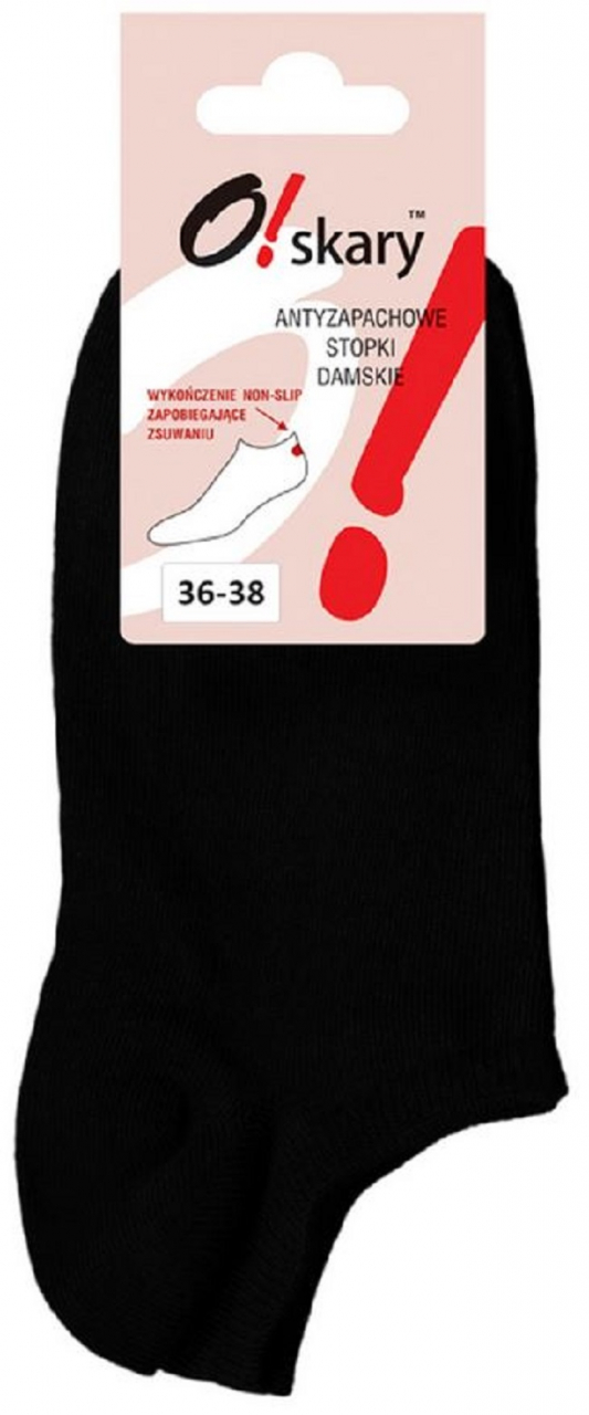 Ciorapi scurti antiperspiranti O!skary antialunecare negri 39-41 [2]