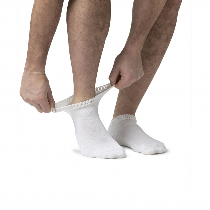 Set ciorapi pentru diabetici Iomi Footnurse cu amortizare scurti, albi, marime 43-45, 3 perechi/set [1]