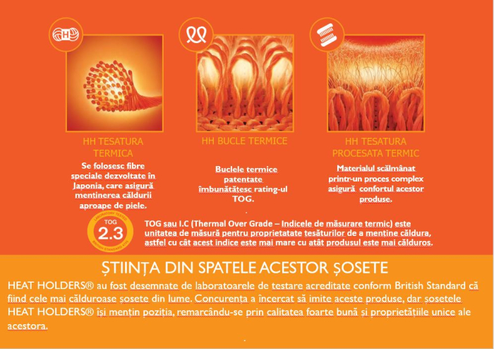Sosete Heat Holders Ultra Lite, Gri Model Floral 37-42 EU [4]