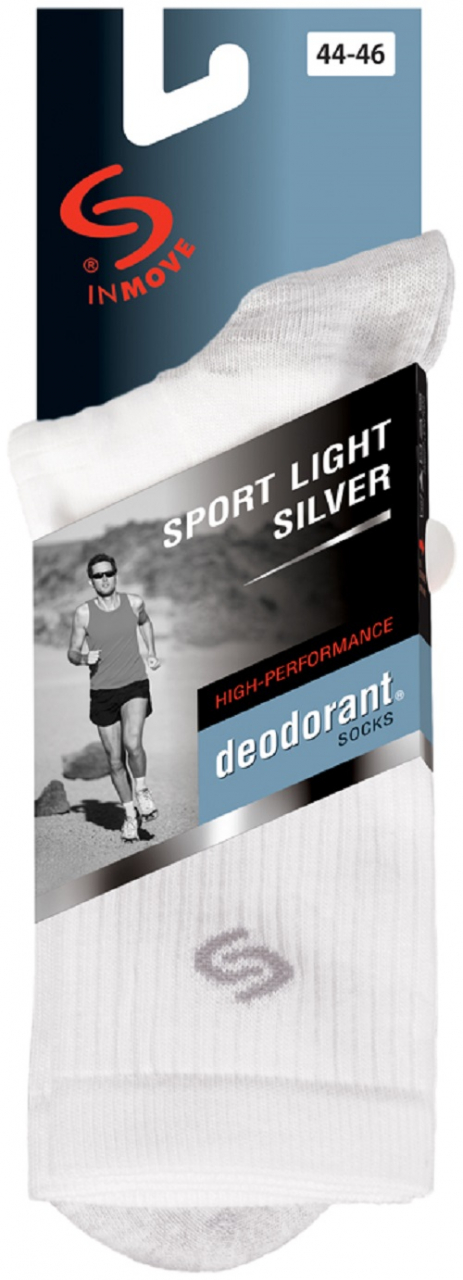 Sosete InMove Light Silver cu ioni de argint, alb-gri deschis, 44-46 [5]