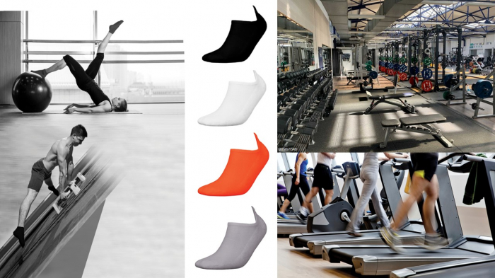 Sosete Sport InMove Mini Deodorant albi 41-43 [4]