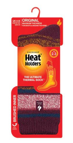 Sosete termice Heat Holders Calanda, cabernet, marime 37-42 [2]