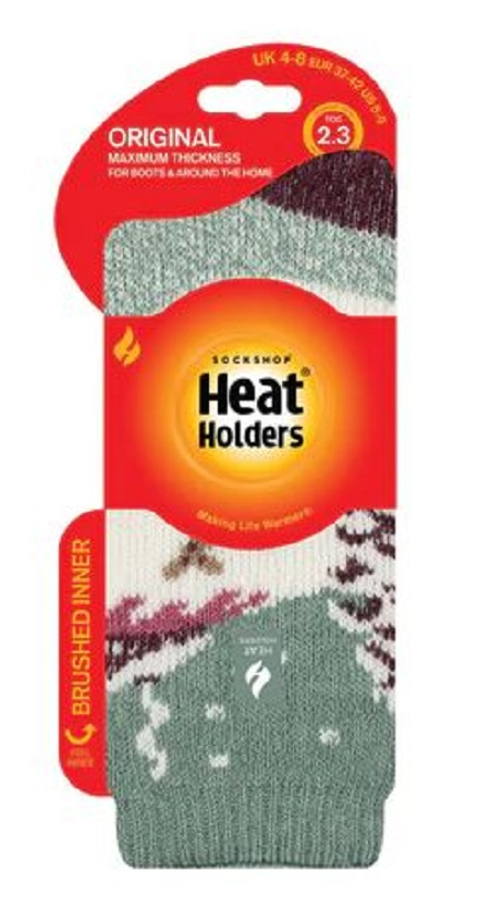 Sosete termice Heat Holders Jacquard Landscape, gri, marime 37-42 [2]