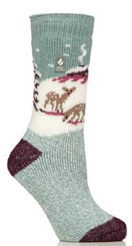 Sosete termice Heat Holders Jacquard Landscape, gri, marime 37-42 [1]