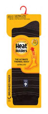 Sosete termice Heat Holders lungi, ultra lite Croyriden, negri, 39-45 [2]
