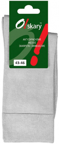 Ciorapi casual antiperspiranti din bambus O!skary, gri deschis, 39-42 [1]