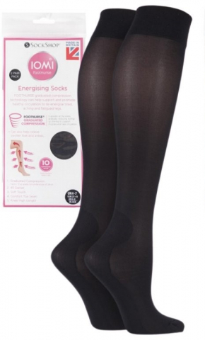 Sosete medicinale IOMI FOOTNURSE - Ciorapi de compresie Iomi Footnurse, negri, marime 37-41, 2 perechi/set