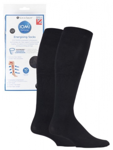 Sosete medicinale IOMI FOOTNURSE - Ciorapi de compresie Iomi Footnurse, negri, marime 40-45, 2 perechi/set