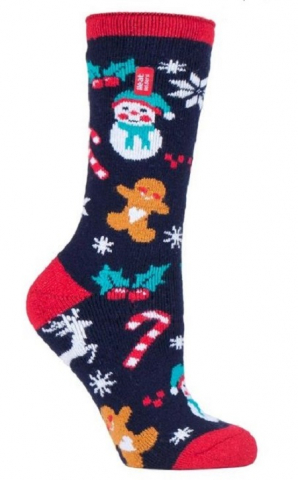 Sosete termice HEAT HOLDERS - Ciorapi Heat Holders Model de Craciun, Fun festive 37-42