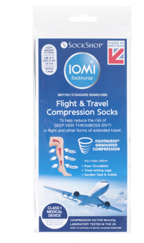 Sosete medicinale IOMI FOOTNURSE - Ciorapi pentru calatoriile aeriene Iomi Footnurse, natur, marime 37-40