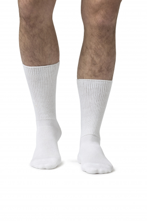 Ciorapi pentru diabetici Iomi Footnurse cu amortizare, albi, marime 43-45, 3 perechi/set [2]