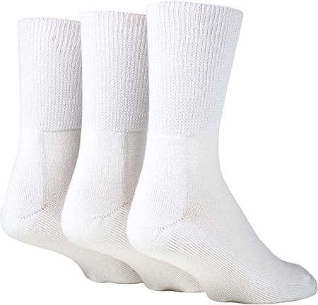 Ciorapi pentru diabetici Iomi Footnurse cu amortizare, albi, marime 43-45, 3 perechi/set [4]