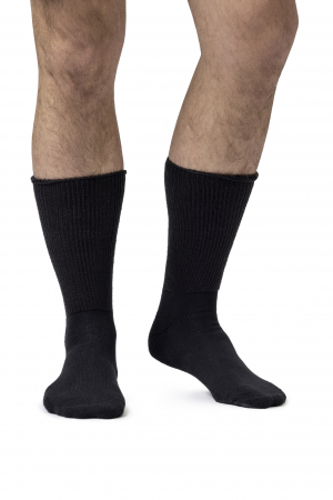 Ciorapi pentru diabetici Iomi Footnurse cu amortizare, negri, marime 43-45, 3 perechi/set [4]