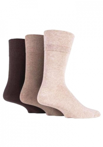 Sosete medicinale IOMI FOOTNURSE - Ciorapi pentru diabetici, Iomi Footnurse, gentle grip, maro, marime 39-45, 3 perechi/set