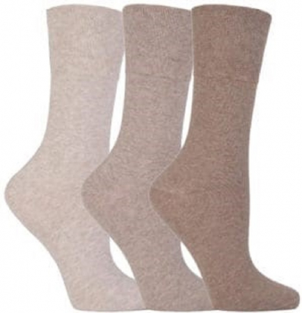 Ciorapi pentru diabetici, Iomi Footnurse, gentle grip, natur, marime 37-42, 3 perechi/set [1]