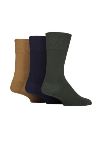 Sosete medicinale IOMI FOOTNURSE - Set 3 perechi, ciorapi pentru diabetici, Iomi Footnurse, gentle grip, mustariu, navy, verde inchis, marime 39-45