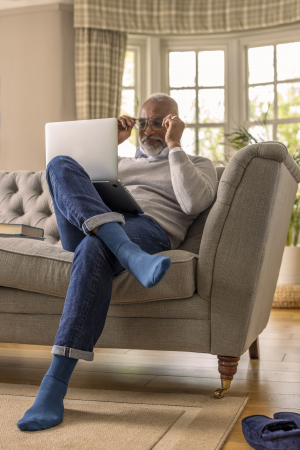 Set 3 perechi, ciorapi pentru diabetici, Iomi Footnurse gentle grip, portocaliu, visiniu, mov, marime 39-45 [3]