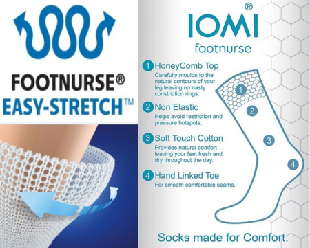 Set 3 perechi, ciorapi pentru diabetici, Iomi Footnurse gentle grip, teracota, maro deschis, lavanda, marime 37-42 [4]