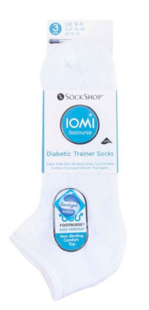 Set ciorapi pentru diabetici Iomi Footnurse cu amortizare scurti, albi, marime 43-45, 3 perechi/set [4]