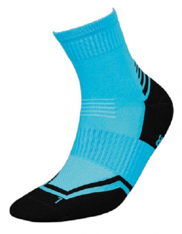 Sosete Alergare cu Argint - Sosete alergare InMove Runner Silver, albastru-negru 35-37