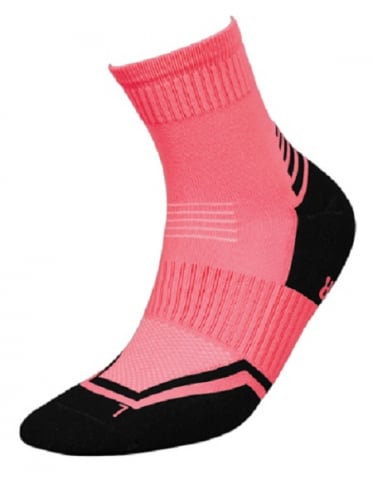 Sosete Alergare cu Argint - Sosete alergare InMove Runner Silver cu ioni de argint, roz- negru, 35-37