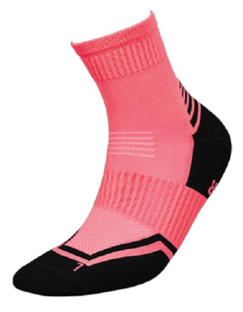 Sosete INMOVE pentru activitati sportive - Sosete alergare InMove Runner Silver cu ioni de argint, roz- negru, 35-37