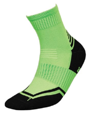 Sosete INMOVE pentru activitati sportive - Sosete alergare InMove Runner Silver cu ioni de argint, verde-negru, 38-40