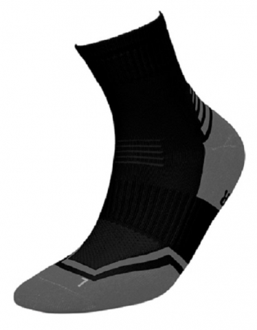 Sosete Alergare cu Argint - Sosete alergare InMove Runner Silver, negru-gri, 35-37