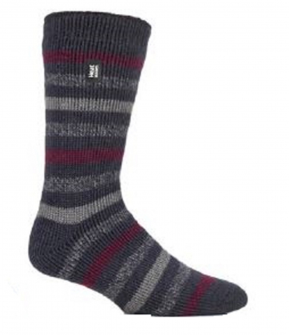 Sosete termice HEAT HOLDERS - Sosete Heat Holders Brambling, Gri/ Rosu, 39-45 EU