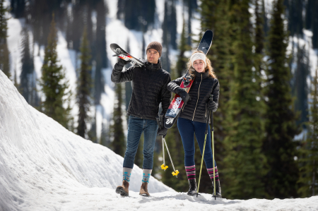 Sosete Heat Holders Ski Cream, navy, marime 37-42 [2]