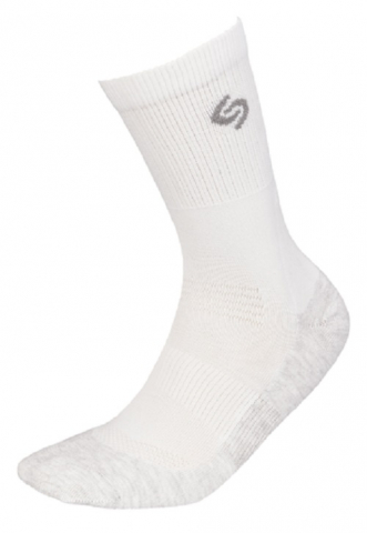 Sosete Alergare cu Argint - Sosete InMove Light Silver cu ioni de argint, alb-gri deschis, 38-40