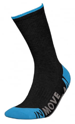 Sosete INMOVE pentru activitati sportive - Sosete InMove Sport Deodorant, negri-albastri, 41-43