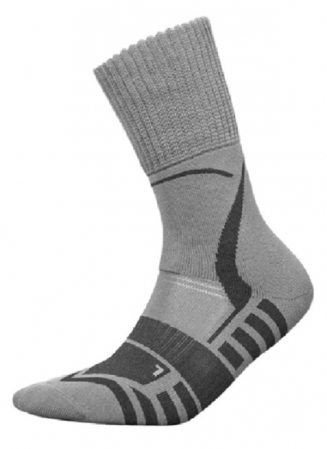 Sosete Trekking cu Argint - Sosete InMove Trekking Deodorant Silver, cu ioni de argint, gri inchis, 38-40