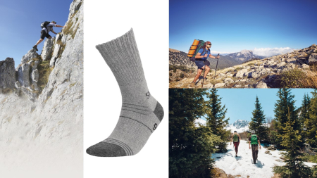 Sosete InMove Trekking Deodorant Silverwool, cu ioni de argint si lana, gri, 38-40 [1]
