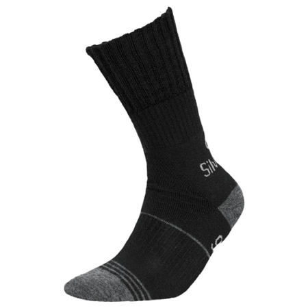 Sosete INMOVE pentru activitati sportive - Sosete InMove Trekking Deodorant Silverwool, cu ioni de argint si lana, negre, 35-37