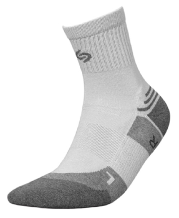 Sosete INMOVE pentru activitati sportive - Sosete pentru alergare InMove Athletic Silver cu ioni de argint, gri deschis - grafit, 41-43