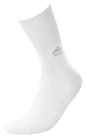 Sosete medicinale DEOMED - Sosete pentru diabetici, certificate ca dispozitiv medical, Deomed din bumbac si ioni de argint, albi, 35-38