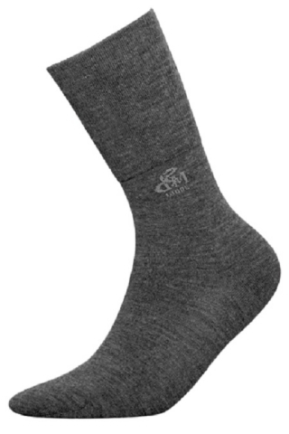 Sosete medicinale DEOMED - Sosete pentru diabetici, certificate ca dispozitiv medical, Deomed din bumbac si ioni de argint, gri inchis, 35-38