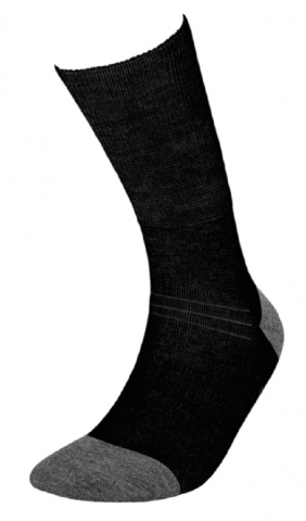 Sosete medicinale DEOMED - Sosete pentru diabetici Deomed, certificate ca dispozitiv medical, Medic Deo Silverwool din lana si ioni de argint, negri, 35-37