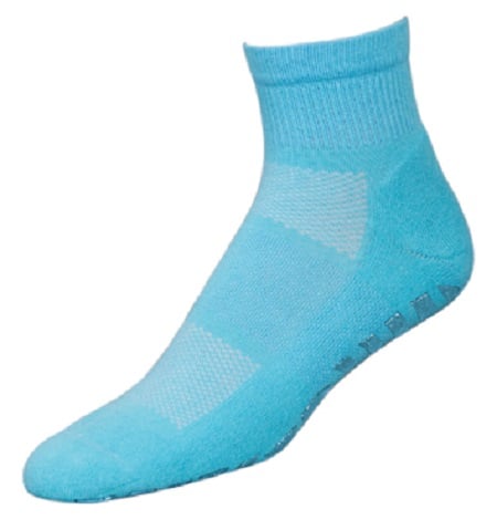 Sosete Fitness - Sosete pentru fitness anti-alunecare InMove Gym, albastre, 44-46