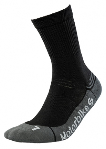 Sosete Moto cu Argint - Sosete pentru motociclism InMove cu ioni de argint, negru, 38-40