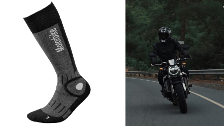 Sosete pentru motociclism InMove, negru, 41-43 pentru vreme rece [2]
