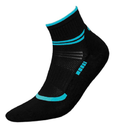Sosete INMOVE pentru activitati sportive - Sosete pentru patinaj, InMove Speed Skate Silver, negri-albastri, 38-40
