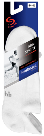 Sosete Sport InMove Mini Deodorant albi 38-40 [1]