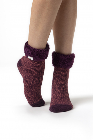 Sosete termice HEAT HOLDERS - Sosete termice antiderapante Heat Holders Queenstown, visiniu, 37-42