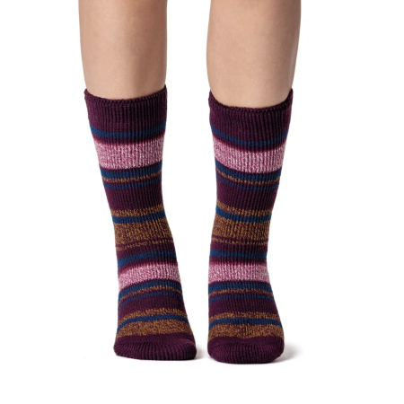 Sosete termice Heat Holders Calanda, cabernet, marime 37-42 [0]