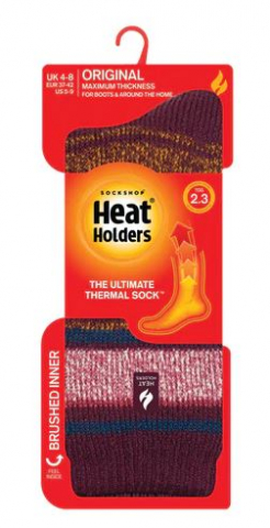 Sosete termice Heat Holders Calanda, cabernet, marime 37-42 [1]