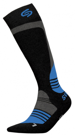 Sosete Ski cu Argint - Sosete termice InMove Ski Deodorat Silver cu ioni de argint, negri-albastri, 44-46