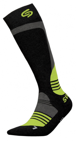 Sosete Ski cu Argint - Sosete termice InMove Ski Deodorat Silver cu ioni de argint, negri-verzi, 41-43